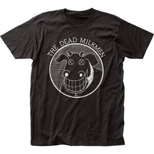 Dead Milkmen Cow Logo T Shirt Rock N Roll Band Graphic Fan Gift Retro Punk Style